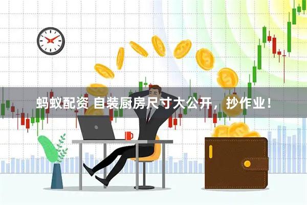 蚂蚁配资 自装厨房尺寸大公开，抄作业！